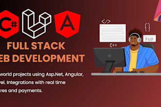 do a full stack web app with asp net, angular, or laravel