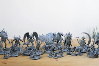 sculpt 3d miniature dnd character 3d dnd table top game for 3d printing and more