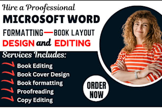 be microsoft word document formatter, manuscript typesetting, book layout design