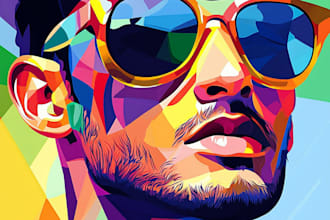 draw beautiful wpap pop art for you