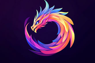 make 3d emblem logo with fantasy game style
