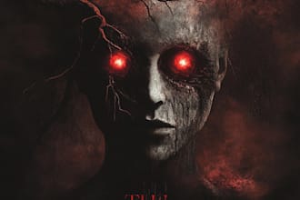 design a horror or fantasy book cover illustration