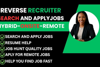 reverse recruit remote job search and apply find job, search and apply job, cv
