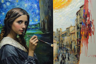 paint a replica of any painting in oil