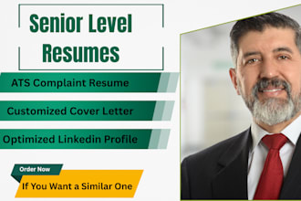 do resume writing for executives, directors, vps and ceos