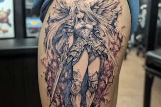 make your dream anime, manga tattoo design