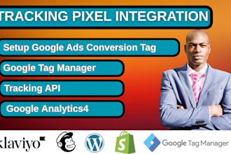 setup google ads conversion tag,analytics tracking API for shopify or  wordpress