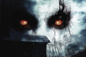create horror fantasy book covers or ebook design