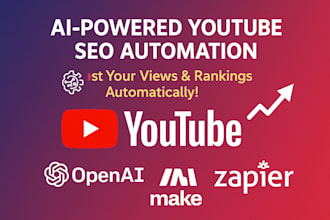 create ai powered youtube SEO automation to boost video rankings