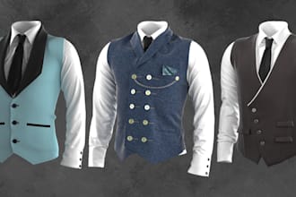 3d fashion design clothing using clo3d, marvelous designer, 3d clothing mockup