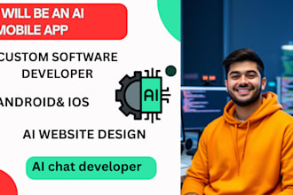 develop ai app, ai mobile app, ai saas, ai website, development as flutter deve