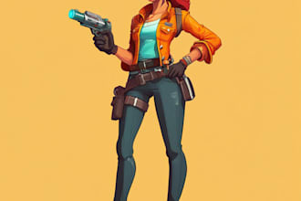 create 2d characters or game assets