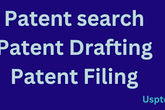 do patent search draft and filing of your product