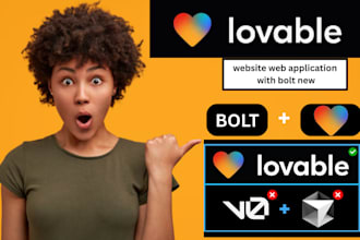 build website web application with bolt new, bolt ai, lovable ai duda, unbounce