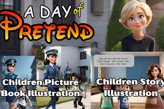 design children storybook illustration children picture book illustration on KDP