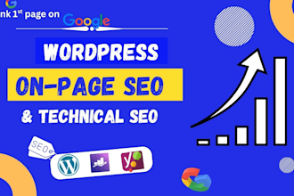 optimize wordpress onpage SEO, and technical optimization