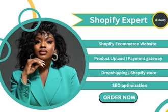 build shopify store or dropshipping ecommerce store