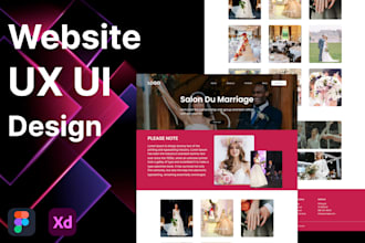do figma website design or web UI UX mockup, landing page in PSD, adobe xd