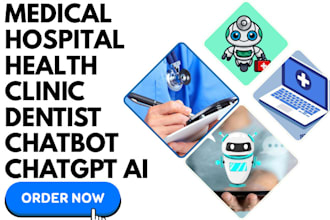 build health medical chat bot dentist clinic chat bot booking support chatgpt ai