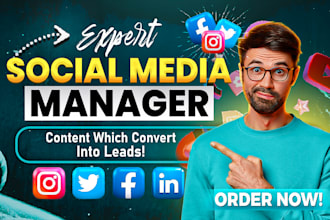 be your social media manager, instagram manager and content creator