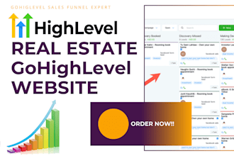 design gohighlevel website gohighlevel landing page real estate idx integration
