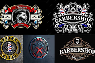 design modern luxury logo for barber shop and beauty salon