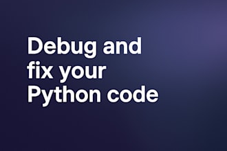 debug and fix your python code