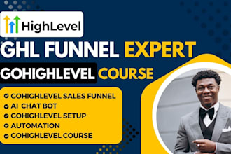 set up gohighlevel sales funnel landing page go high level course
