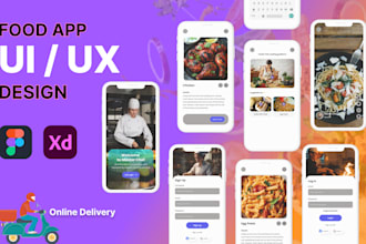 design mobile app UI UX in figma with prototype wireframe using figma
