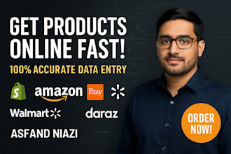 do shopify product upload and ecommerce data entry with accuracy