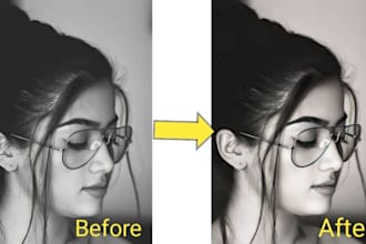 high end portrait retouching, photo editing