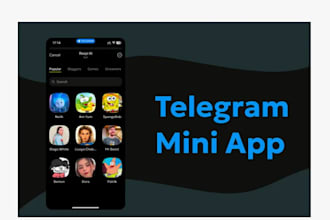 develop custom telegram game, mini game and blockchain development