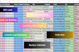 find email address, contact list and linkedin lead generation