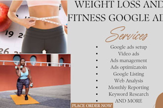 weight loss and fitness google ads, weight loss treatment leads, video ads