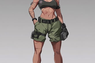 design cyberpunk and fantasy character splash art