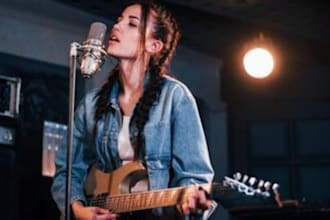 professionally sing amazing rock song, classic, pop, rnb, folk song, jazz, rap
