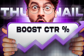 design clickable and catchy youtube thumbnail