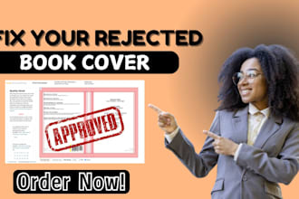 fix resize rejected book cover edit redesign book cover for kdp lulu ingramspark