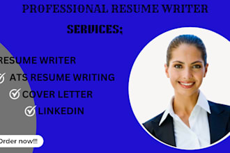 write and upgrade your resume, cover letter, cv, linkedin