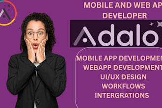 build edit and fix custom adalo mobile app development