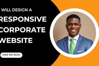 design a well responsive corporate website for all devices