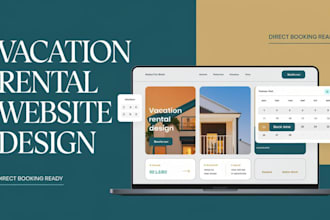 design vacation rental website, direct booking and airbnb rental website