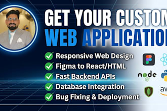 be your full stack web developer for custom web development