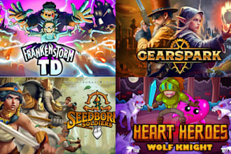 design steam capsule game poster game UI art for game marketing banner artwork