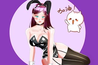 draw you beautiful anime art and manga art