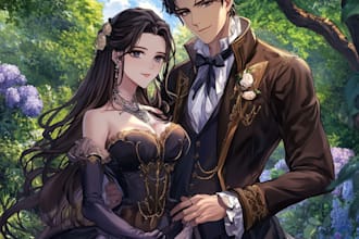 draw you beautiful anime art and manga art