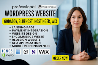 build wordpress website on siteground bluehost godaddy hostinger cloudways ionos
