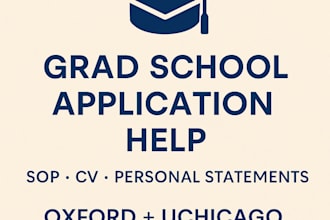 edit grad school applications for policy, ir, and social science programs