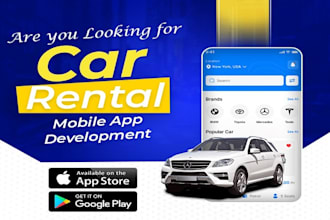 develop car rental app rideshare app uber clone ola app turo taxi booking app