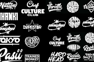 do urban streetwear clothing brand logo design in 24hrs